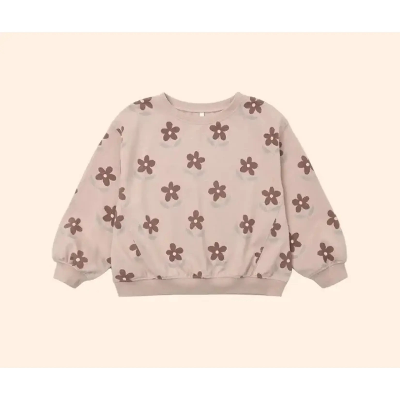 Rylee + Cru Rylee & Cru Rosewood Daisy Oversized Sweatshirt And Pant Set