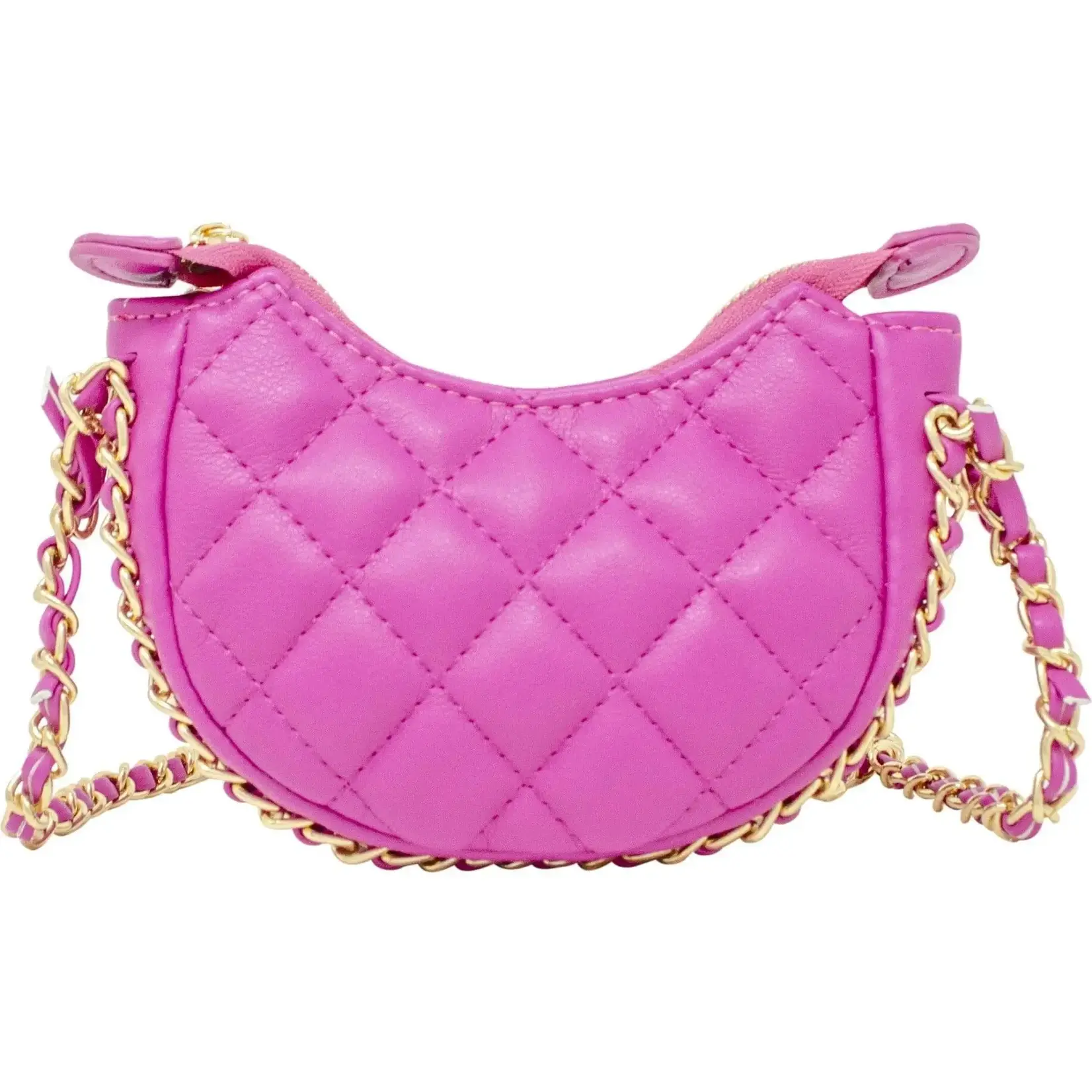 Zomi Gems Zomi Gems Tiny Quilted Chain Wrapped Hobo Bag