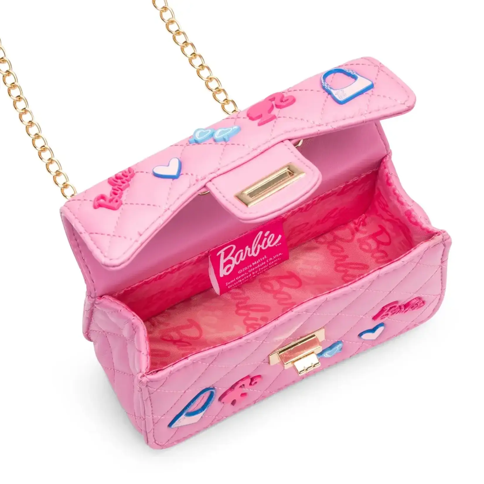 Zomi Gems Zomi Gems Barbie Classic Quilted Kids Handbag with Charms
