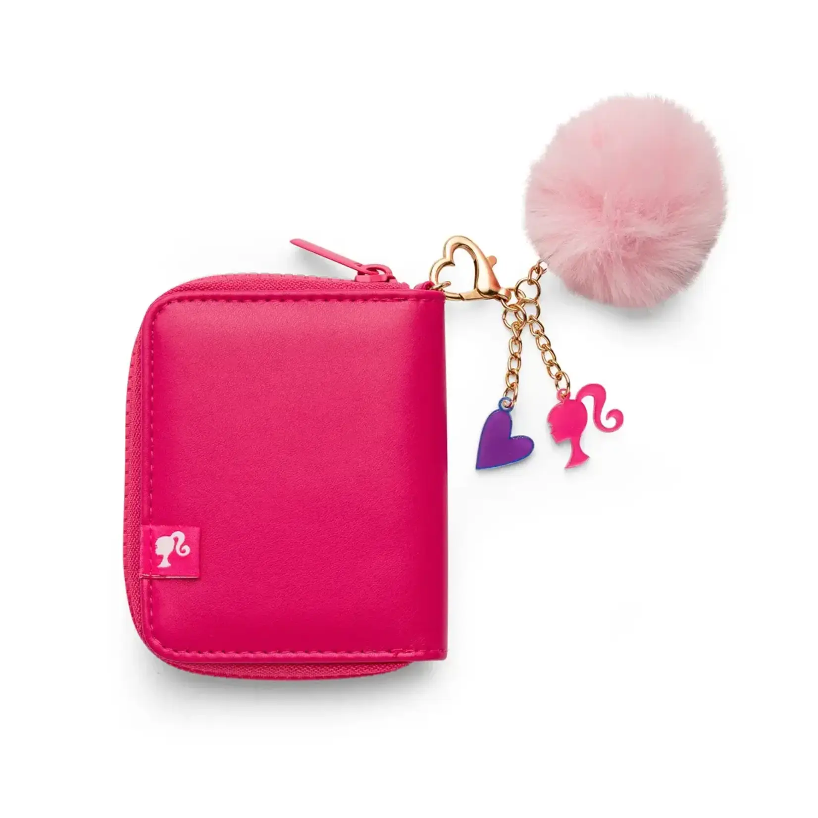 Zomi Gems Zomi Gems Barbie Script Kids Zip Wallet with Pom Charm