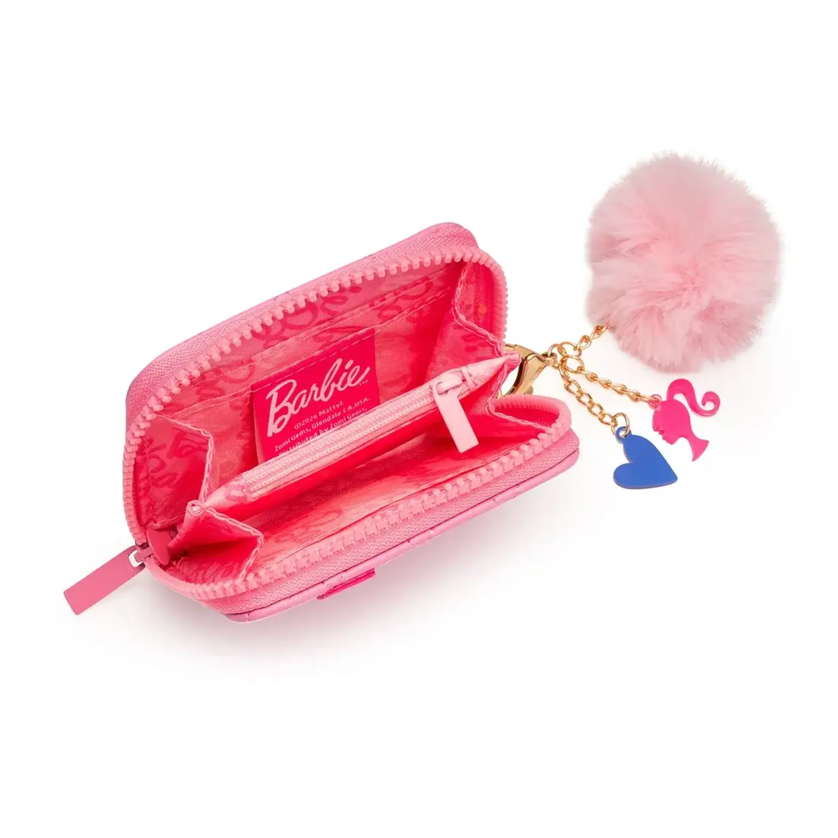 Zomi Gems Zomi Gems Barbie Quilted Kids Zip Wallet with Charms