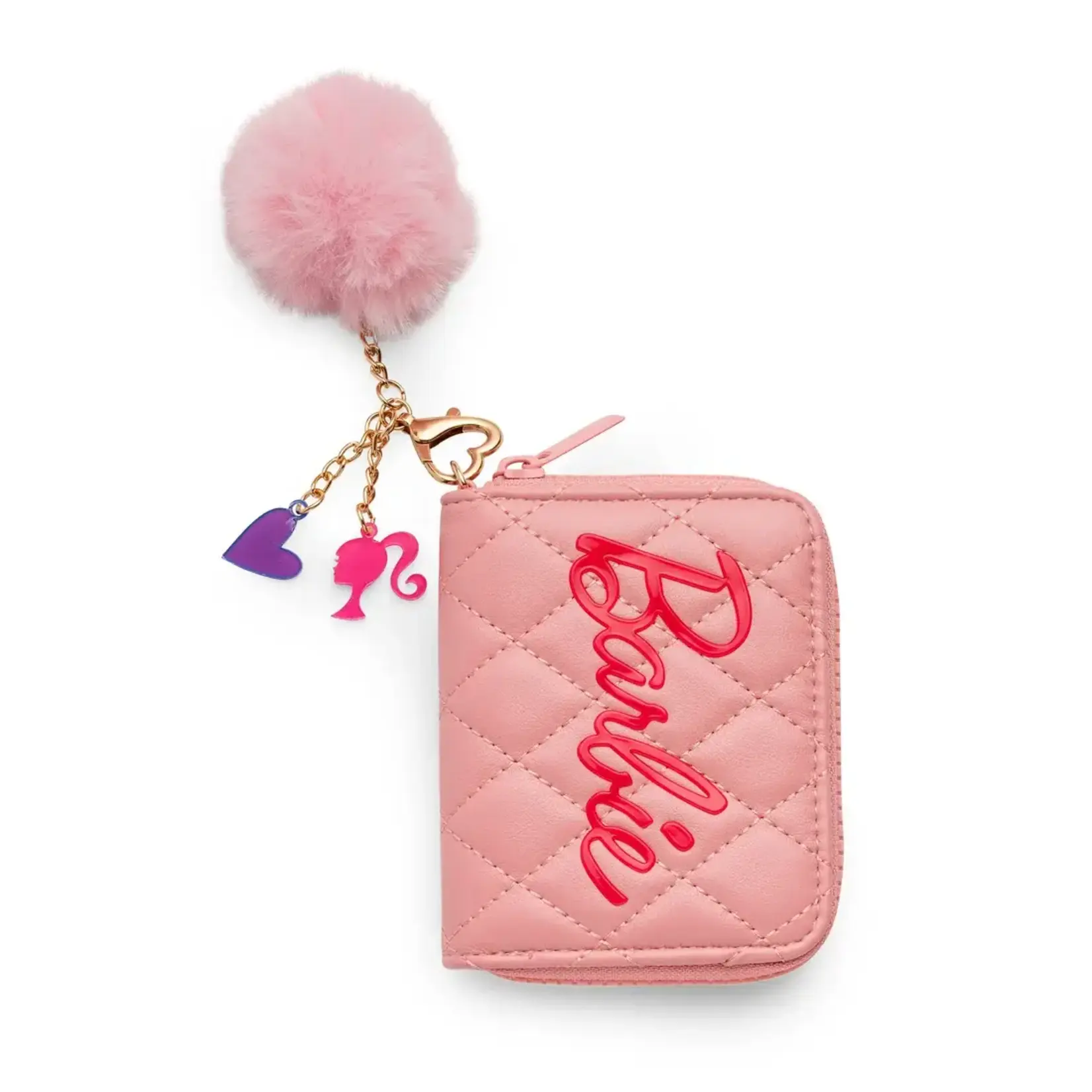 Zomi Gems Zomi Gems Barbie Writing Quilted Kids Zip Wallet with Charm