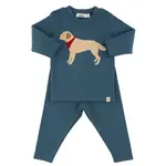 Oh Baby! Oh Baby Ocean Lab Bandana Baby Rib 2pc Set