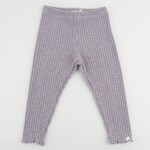 Oh Baby! Oh Baby Lavender Wide Rib Lettuce Edge Legging
