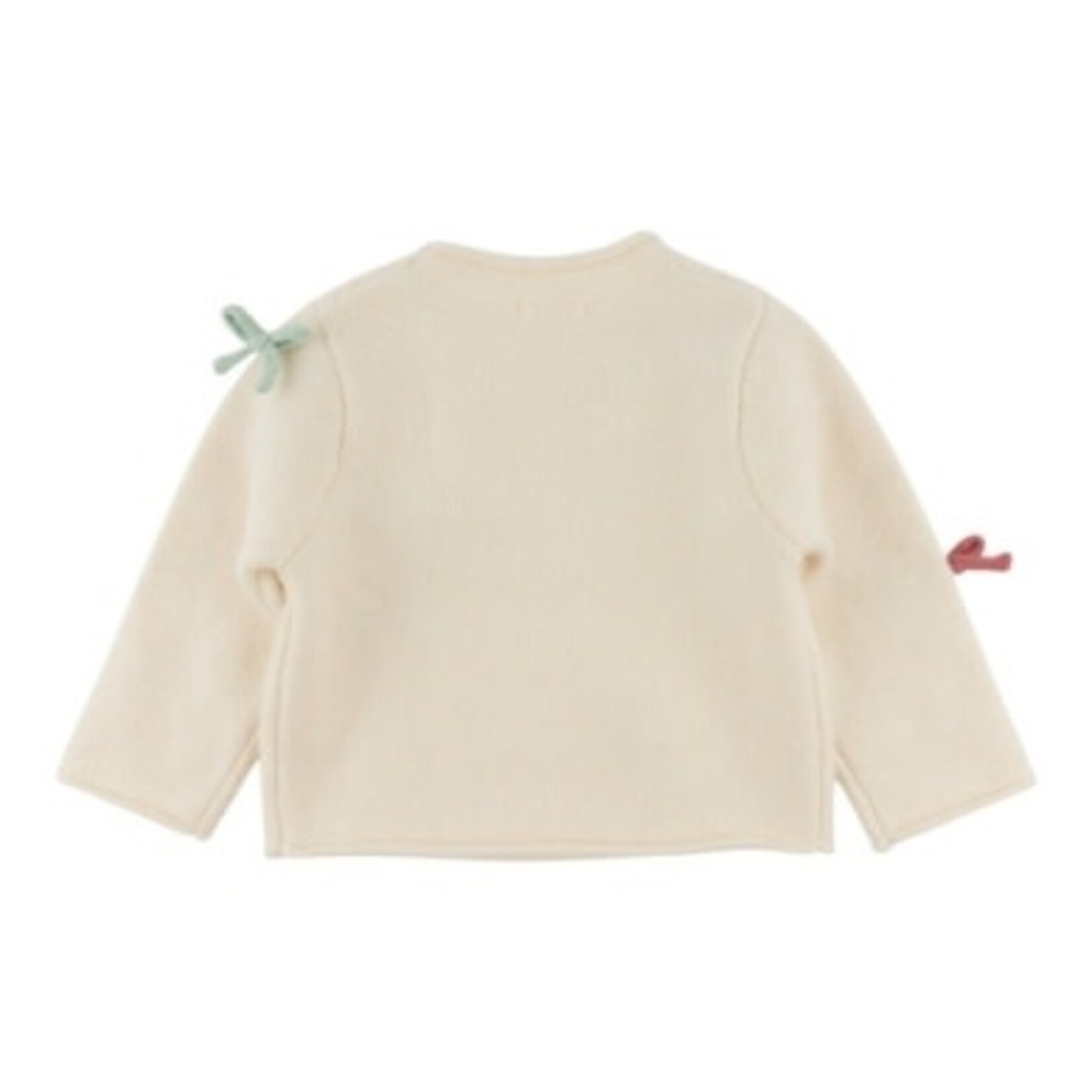 Oh Baby! Oh Baby Cream Multi Bow Roll Edge Sweater