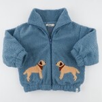 Oh Baby! Oh Baby Dusty Blue Lab Applique Tahoe Coat
