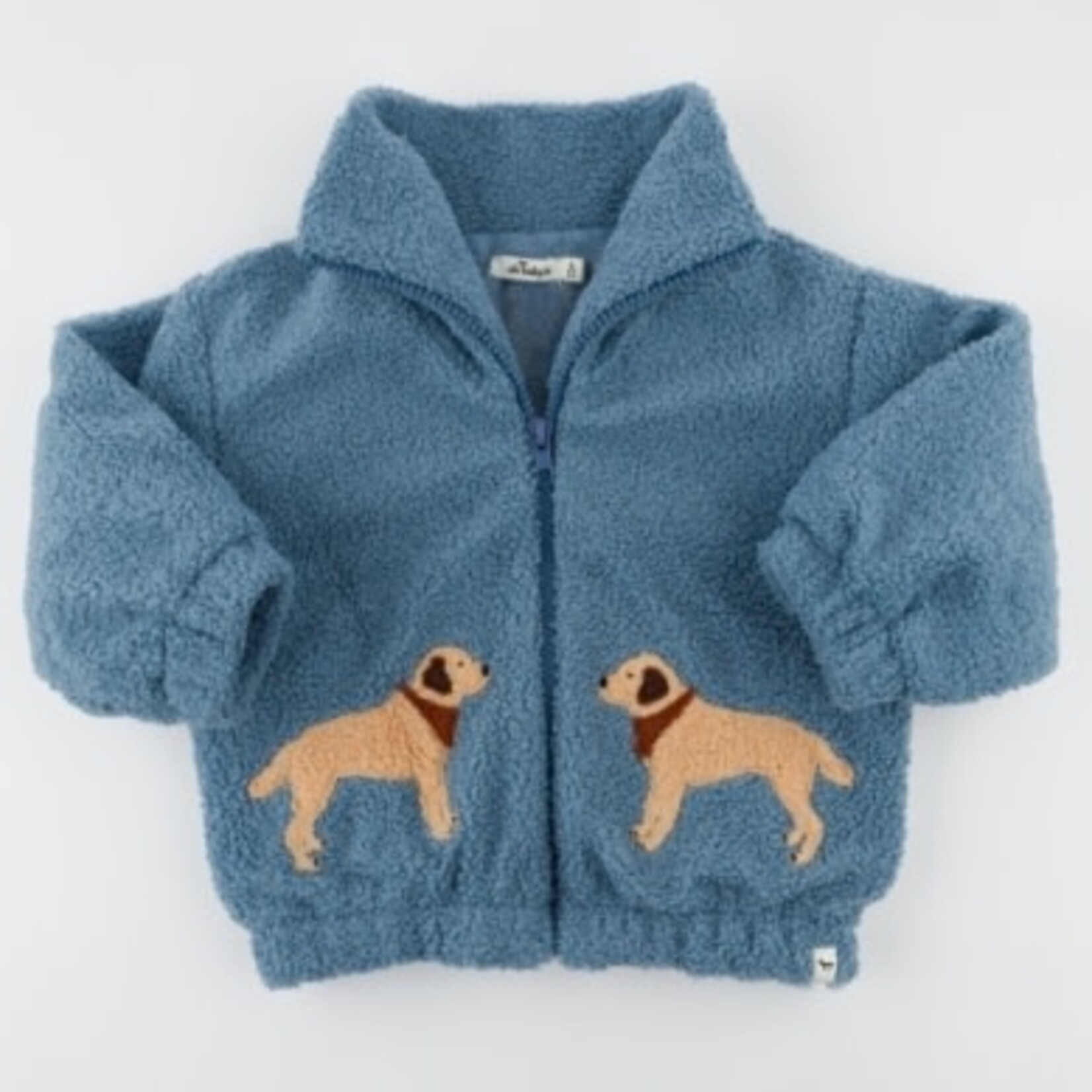 Oh Baby! Oh Baby Dusty Blue Lab Applique Tahoe Coat