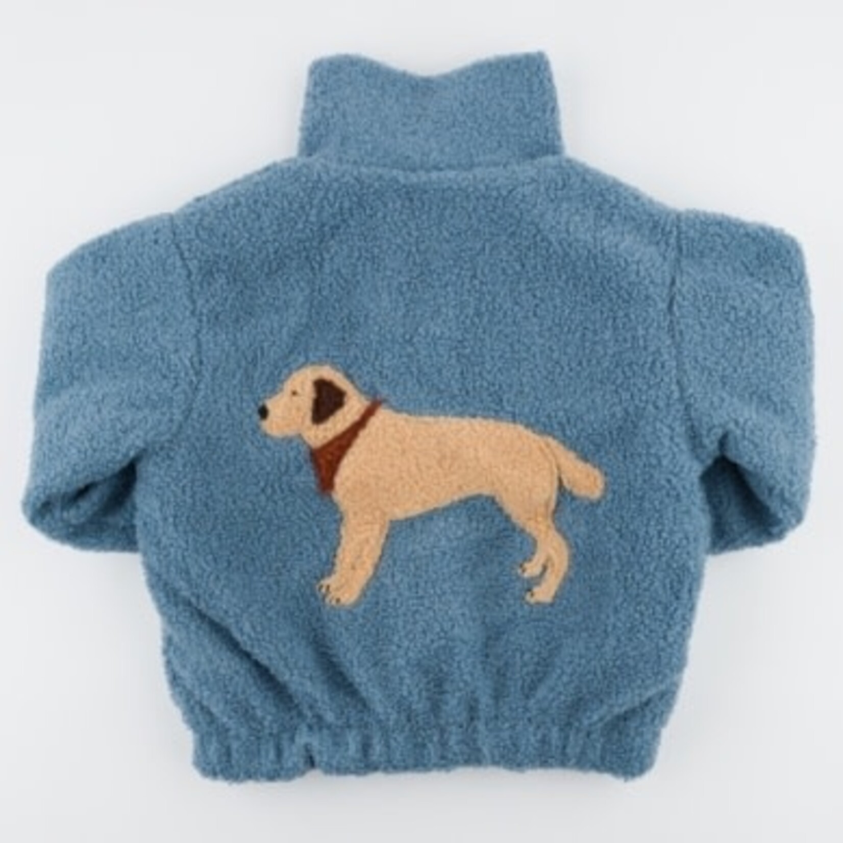 Oh Baby! Oh Baby Dusty Blue Lab Applique Tahoe Coat