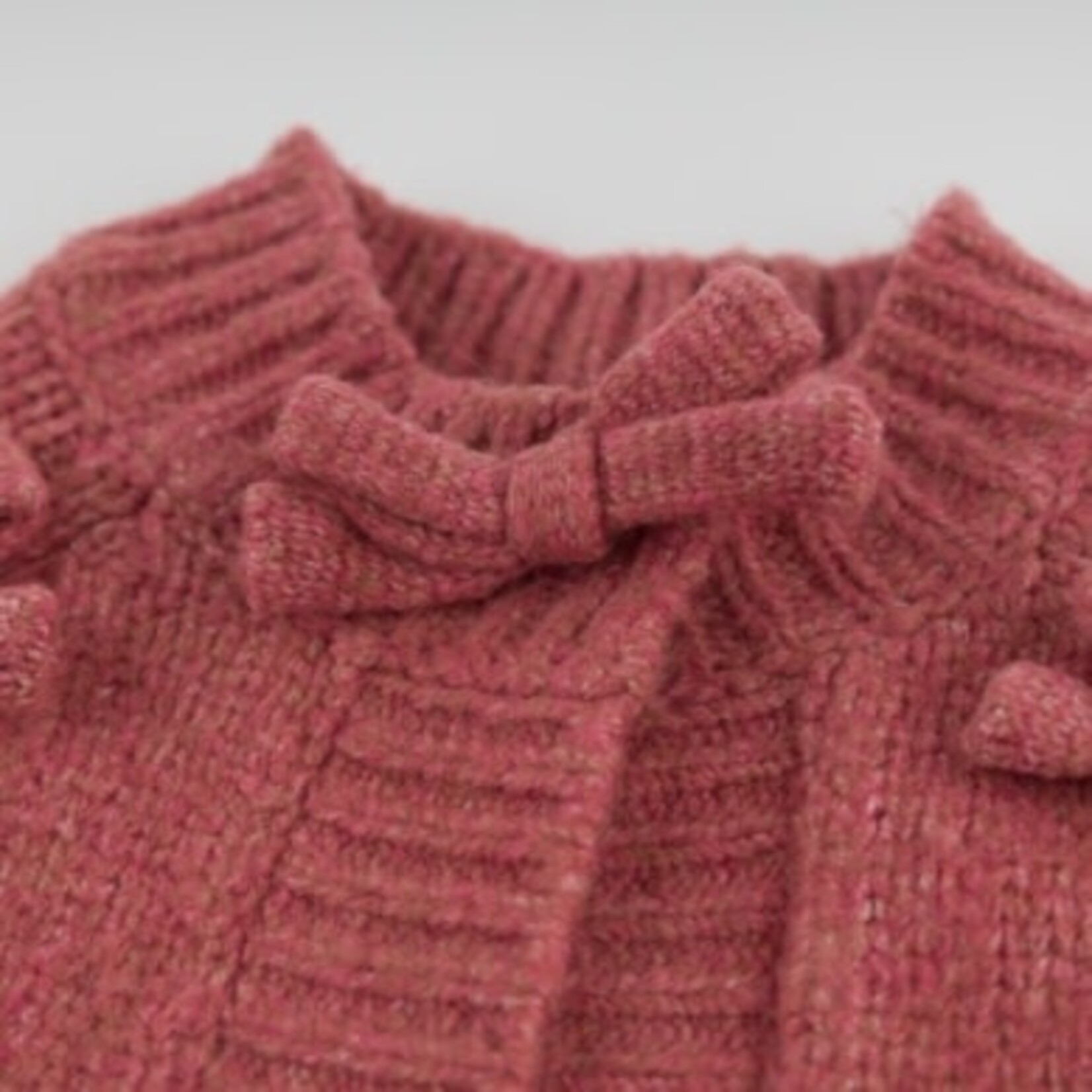 Oh Baby! Oh Baby Boysenberry Multi Bow Cardigan