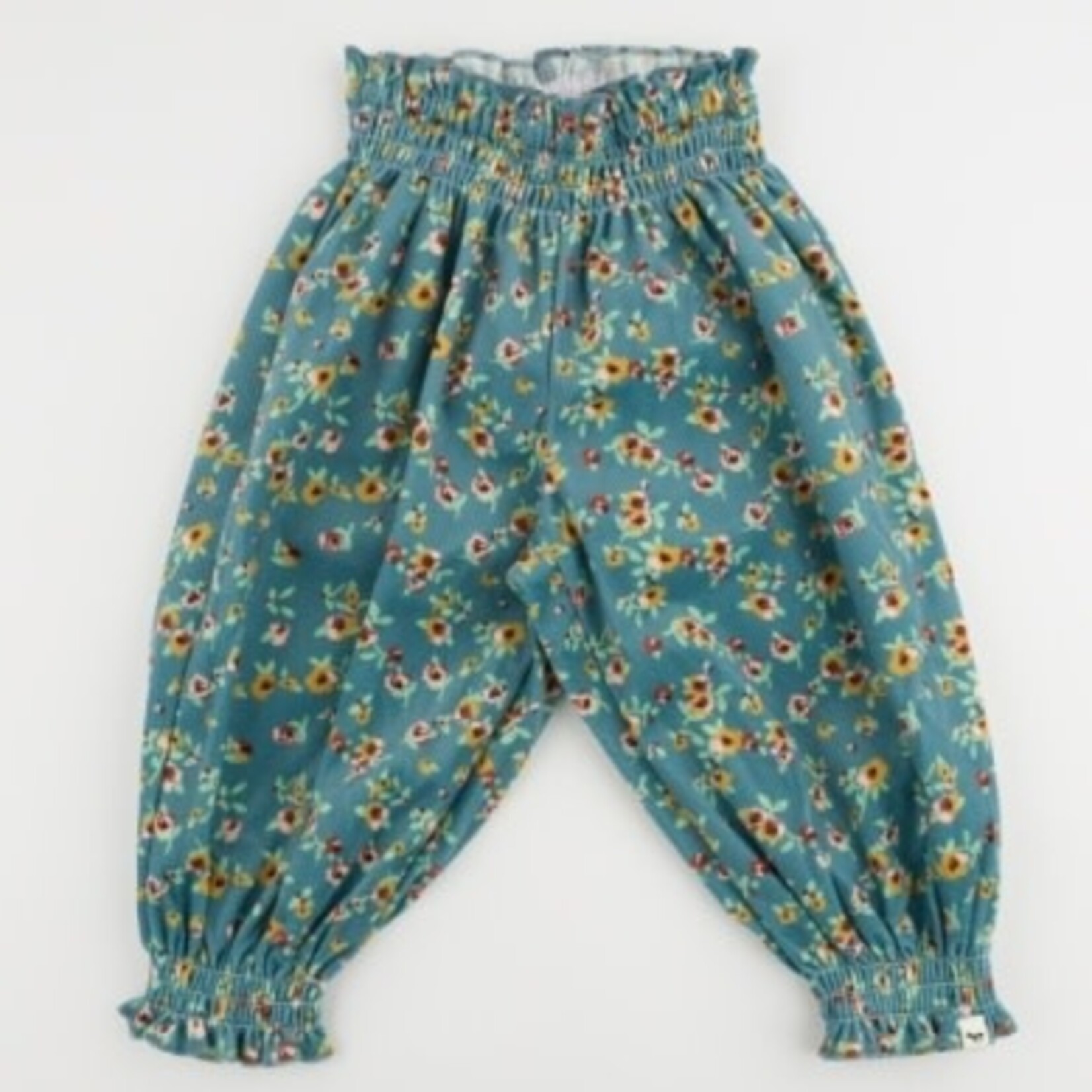 Oh Baby! Oh Baby Teal Harvest Bloom Olivia Smocked Pant