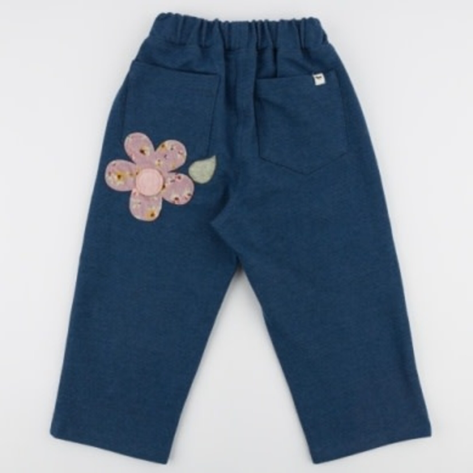 Oh Baby! Oh Baby Dark Wash Harvest Bloom Daisy Applique Autumn Jegging