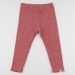 Oh Baby! Oh Baby Berry Wide Rib Lettuce Edge Legging