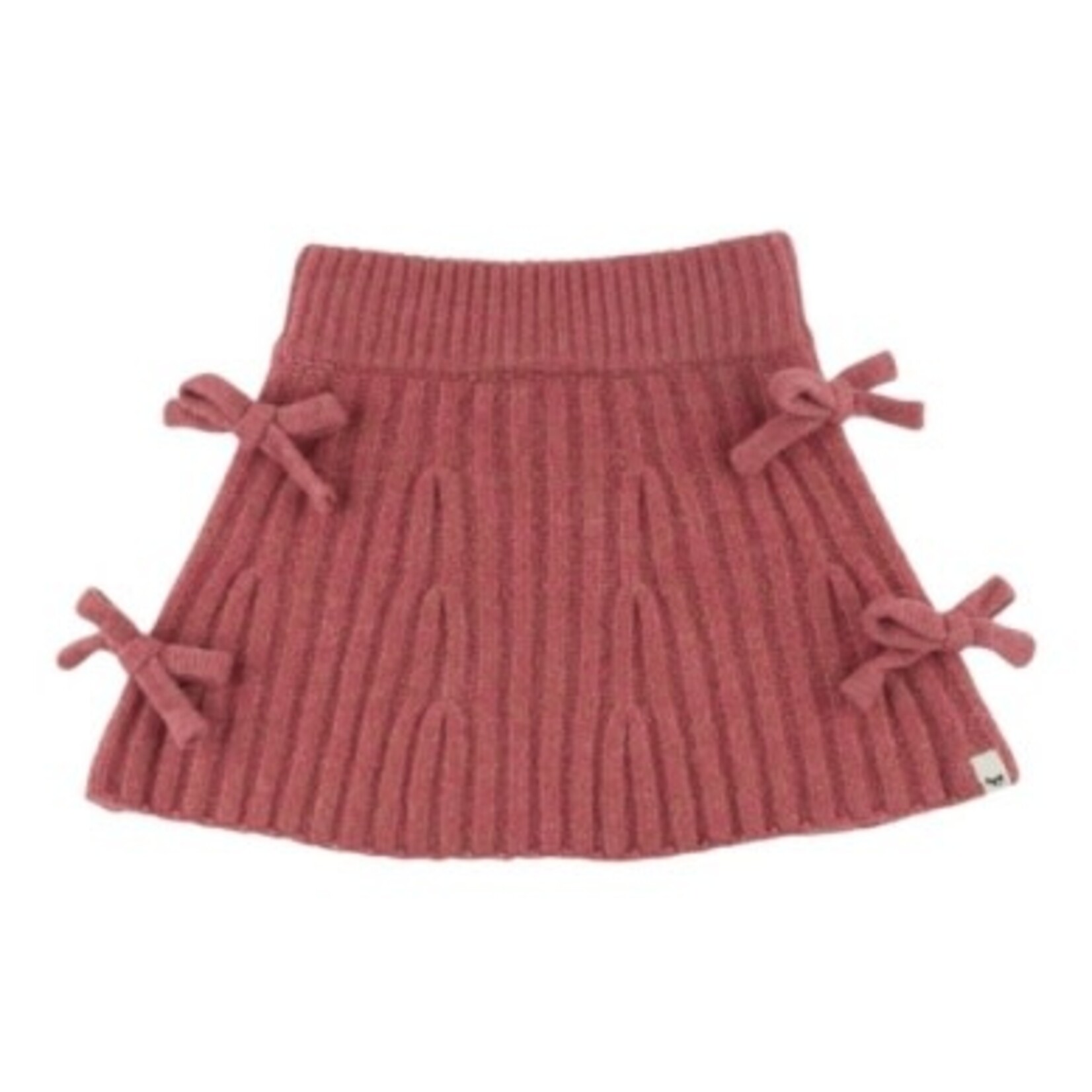 Oh Baby! Oh Baby Boysenberry Bow Knitted Flared Skirt