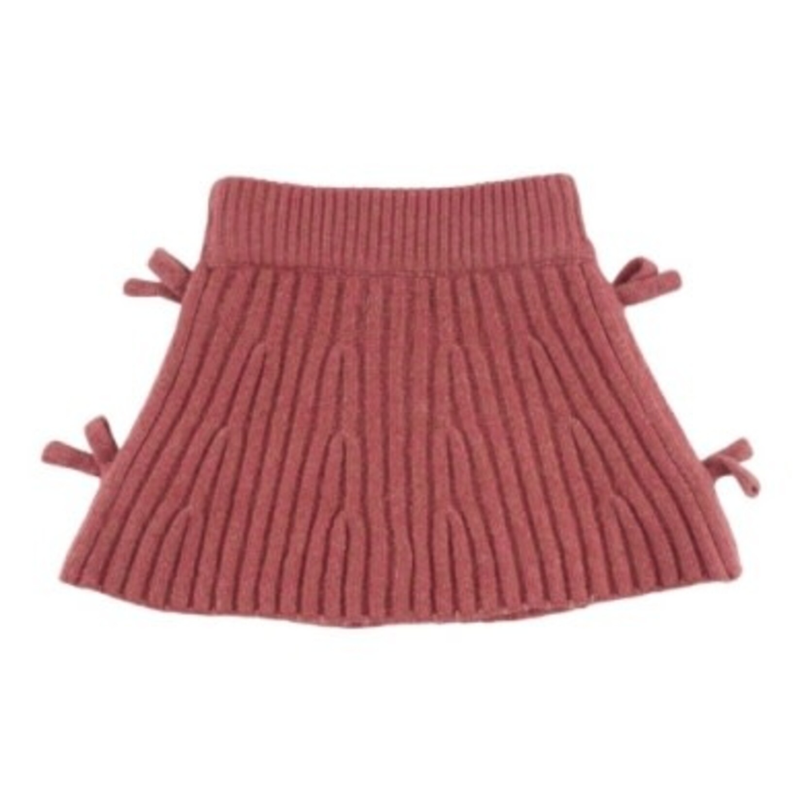 Oh Baby! Oh Baby Boysenberry Bow Knitted Flared Skirt