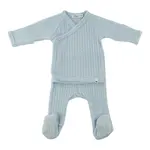 Oh Baby! Oh Baby Sky Blue Cable Knit Kimono Set