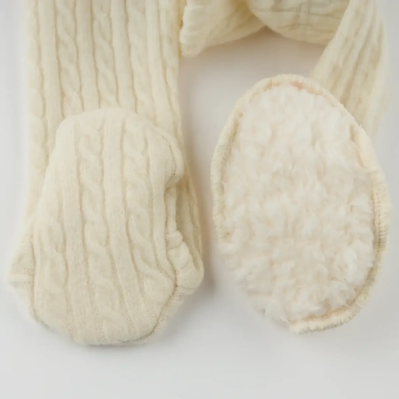 Oh Baby! Oh Baby Natural Cable Knit Kimono Set