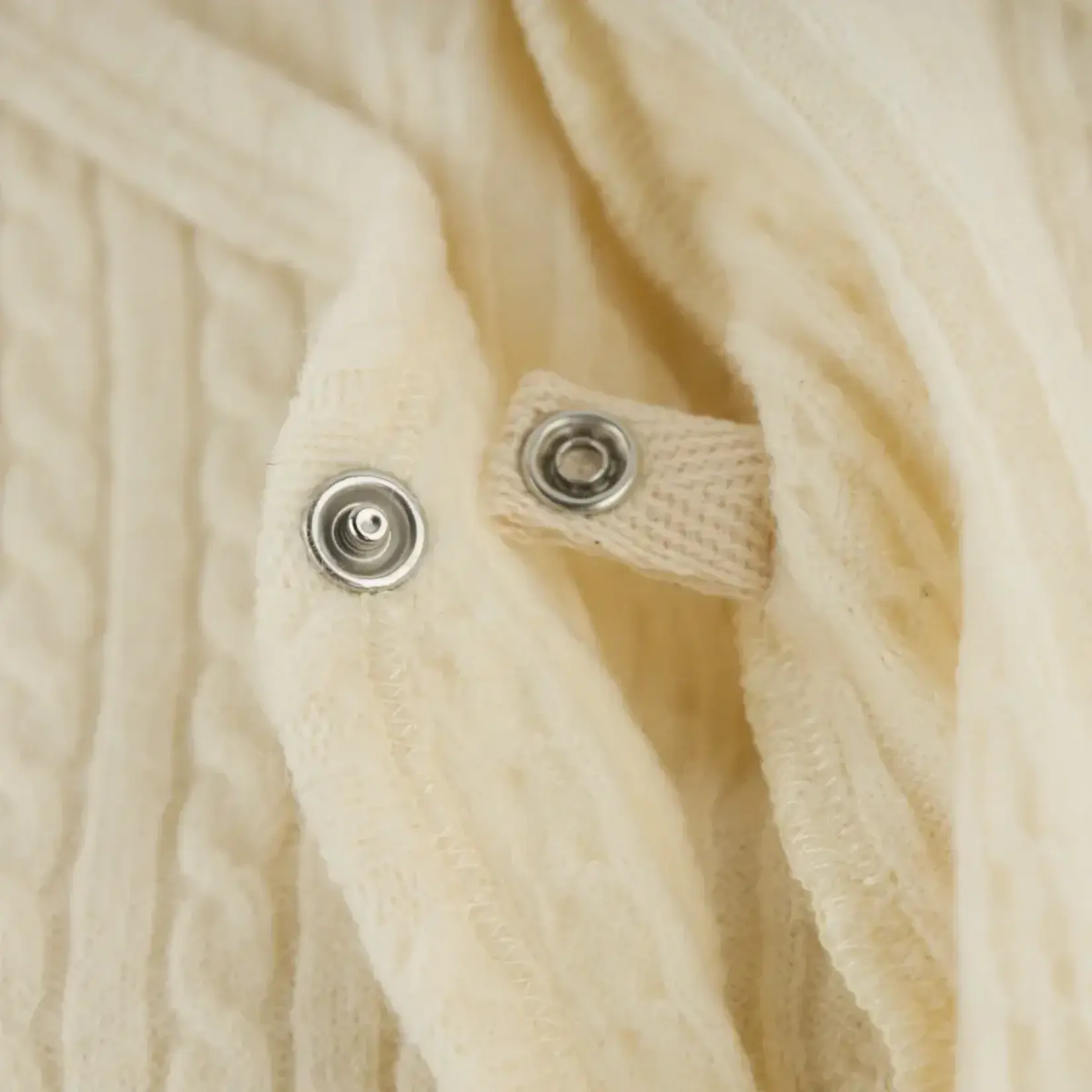 Oh Baby! Oh Baby Natural Cable Knit Kimono Set