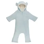 Oh Baby! Oh Baby Sky Blue Cable Knit Teddy Bunting