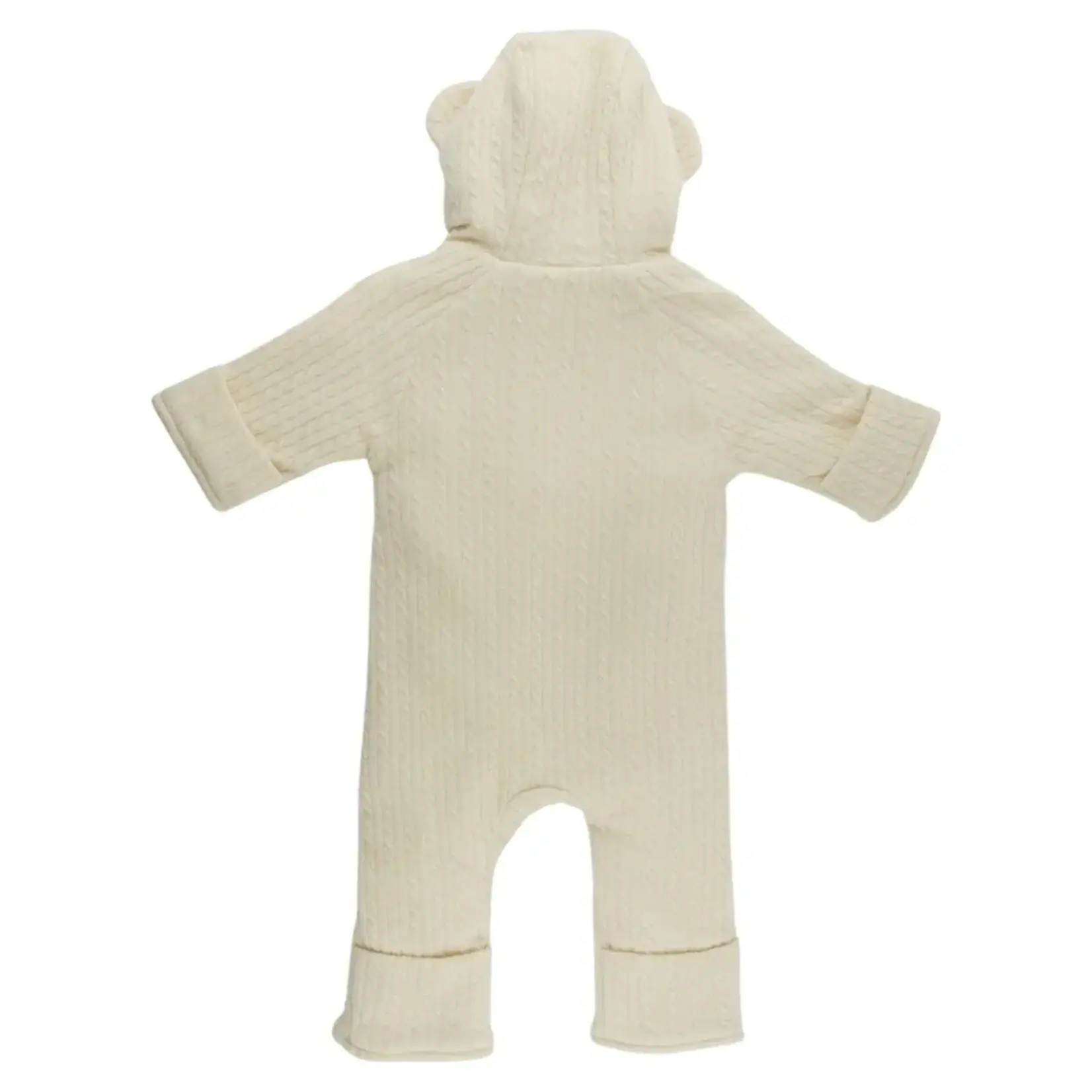 Oh Baby! Oh Baby Natural Cable Knit Teddy Bunting