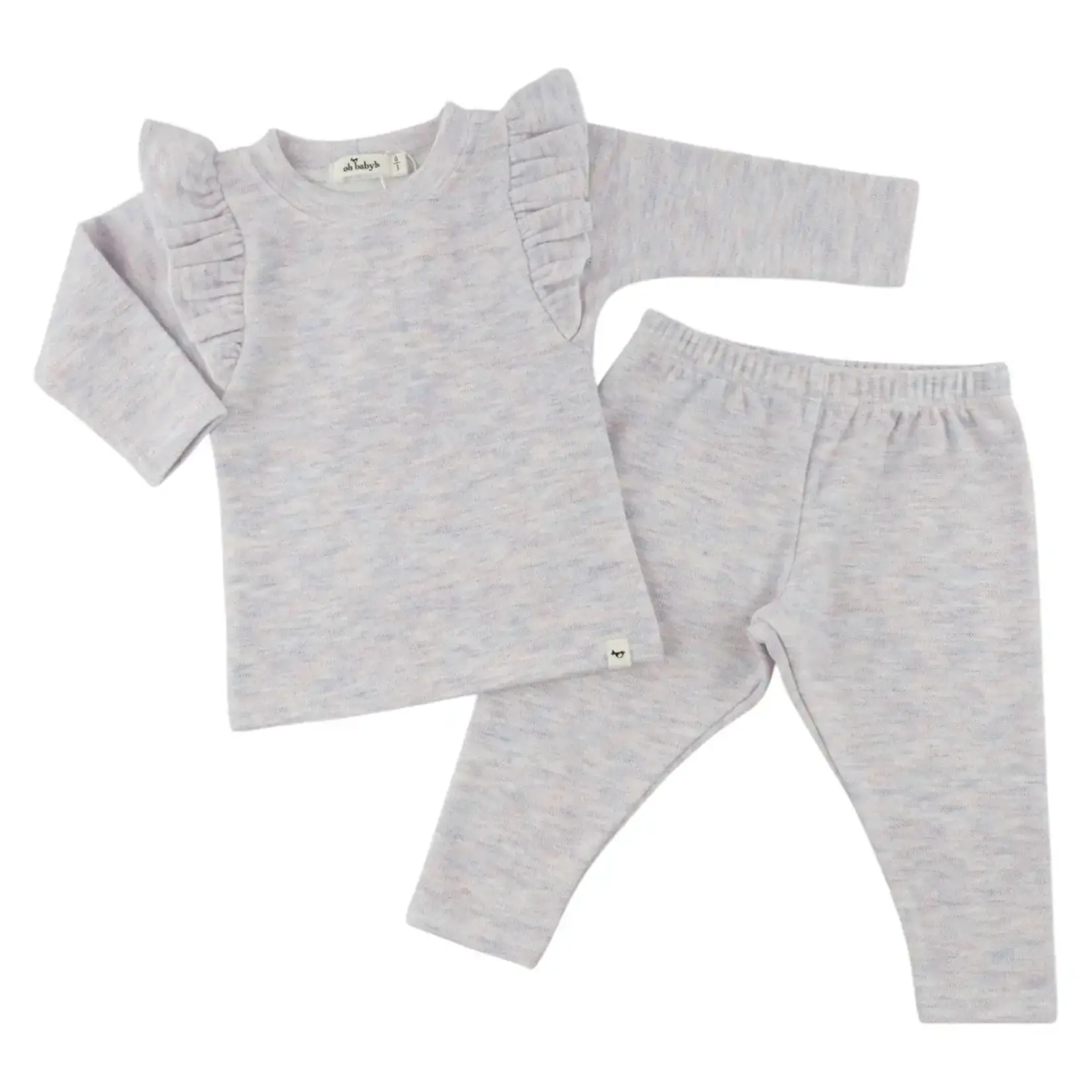 Oh Baby! Oh Baby Lilac Rose Honeycomb Millie 2pc Set