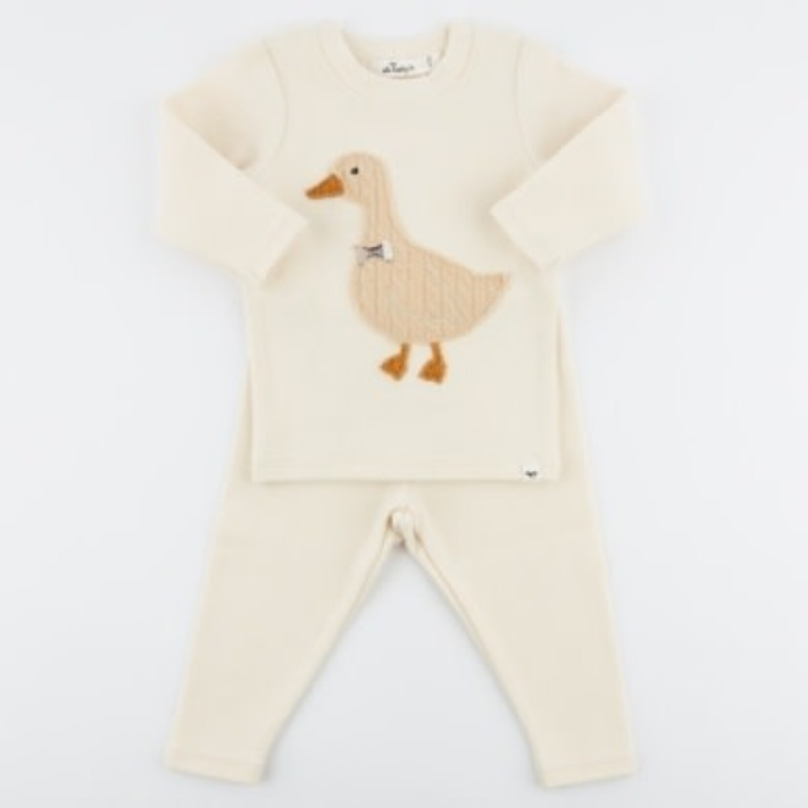 Oh Baby! Oh Baby Sugar Cookie Goose With Bowtie Applique 2pc Set