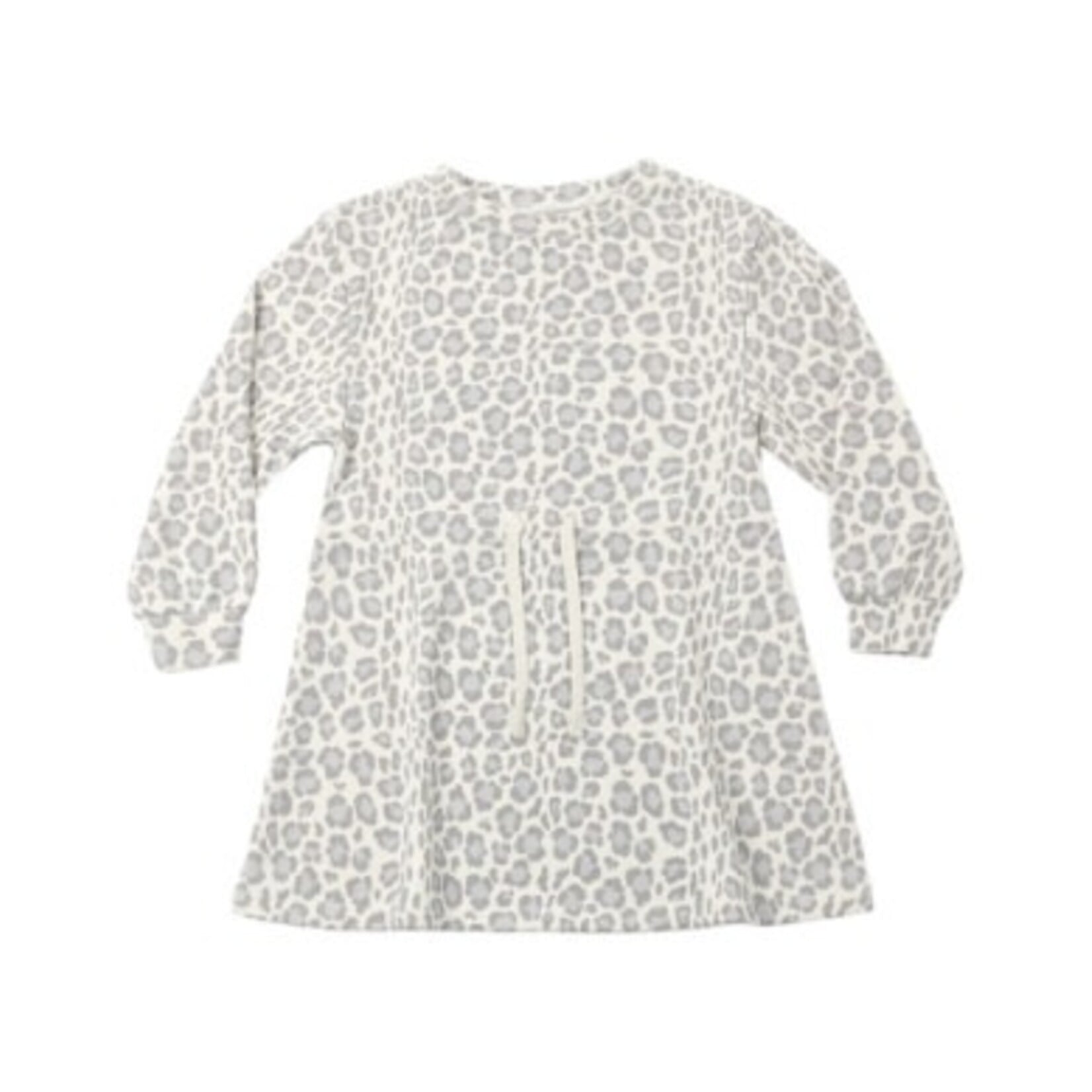 Rylee + Cru Rylee + Cru Natural Blue Leopard Tate Dress