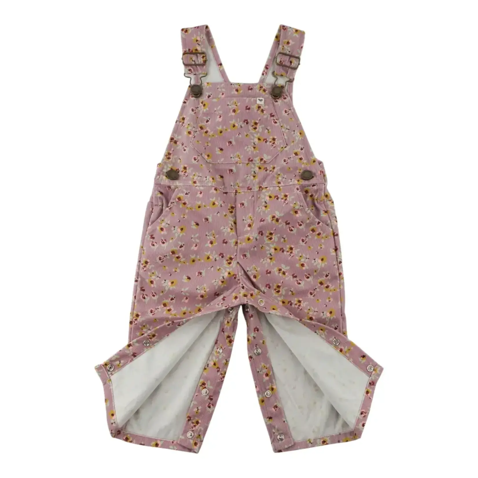 Oh Baby! Oh Baby Dusty Pink Harvest Bloom Overalls
