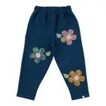 Oh Baby! Oh Baby Dark Wash Harvest Bloom Daisy Applique Autumn Jegging