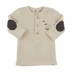 Oh Baby! Oh Baby Natural Goose Patch Sweater Knit Henley