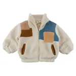 Oh Baby! Oh Baby Natural Star Applique Sherpa Patchwork Tahoe Jacket