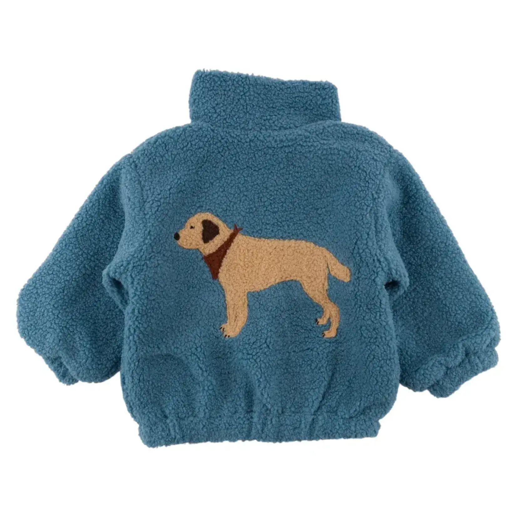 Oh Baby! Oh Baby Dusty Blue Lab Applique Tahoe Coat