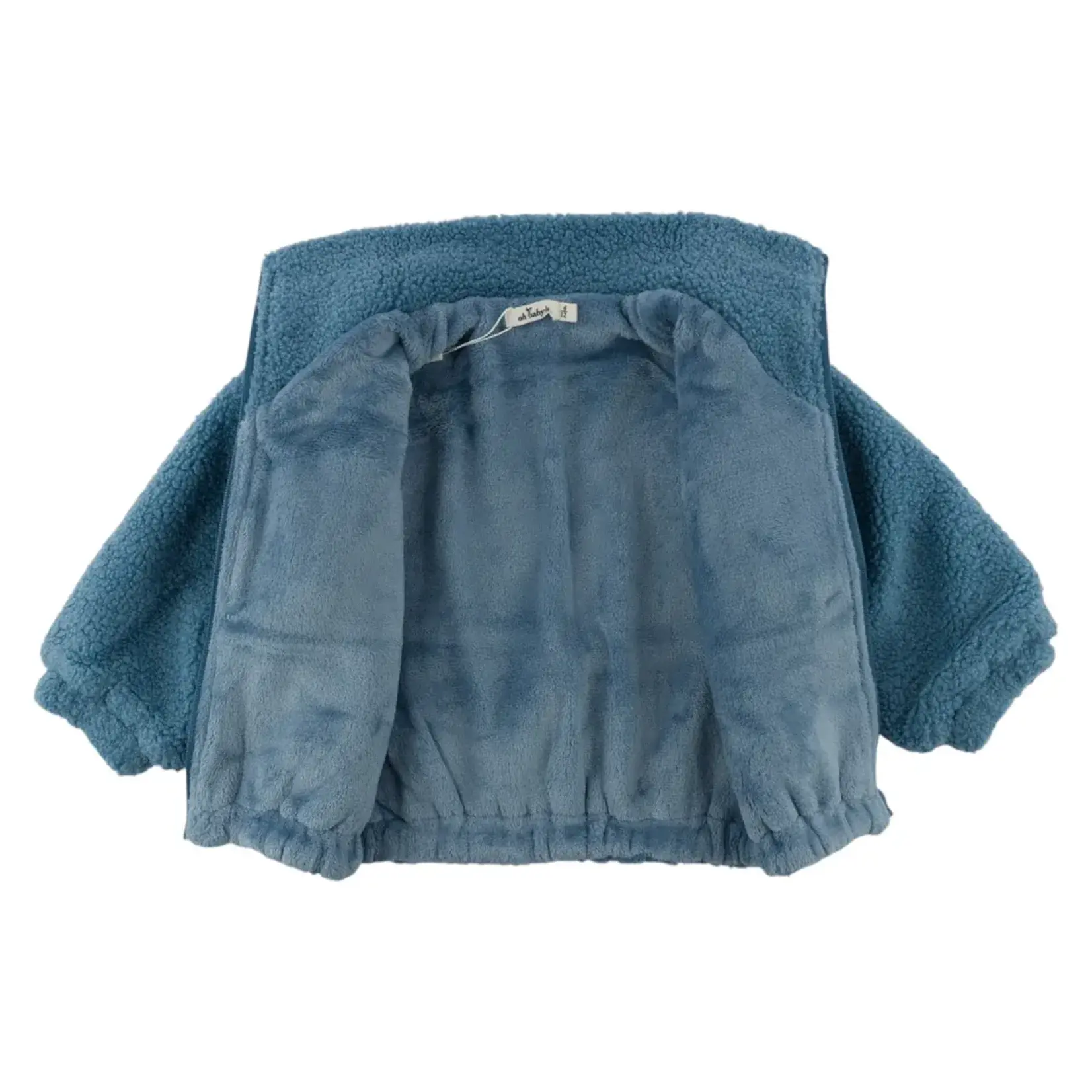 Oh Baby! Oh Baby Dusty Blue Lab Applique Tahoe Coat