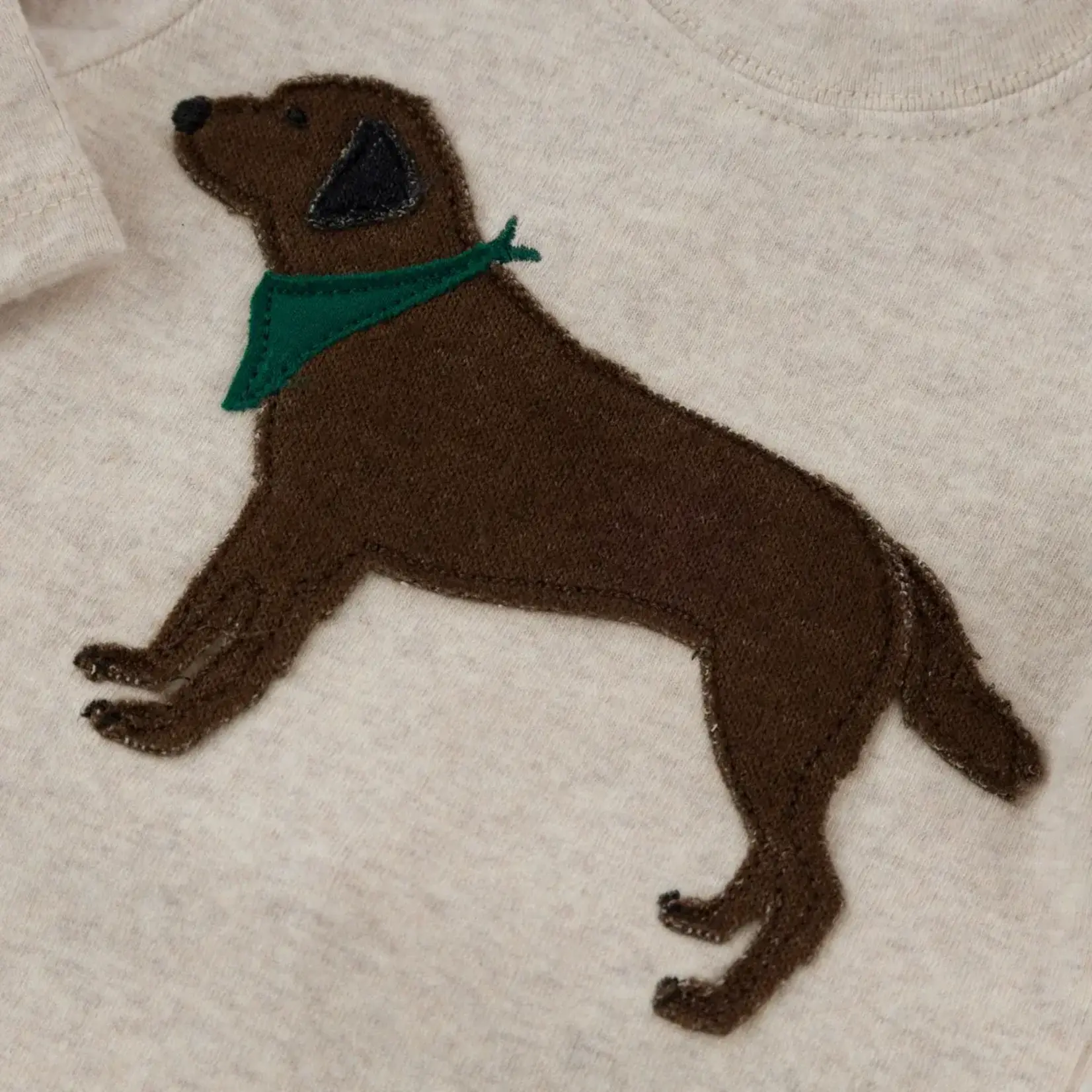 Oh Baby! Oh Baby Malt Chocolate Lab Applique 2pc Set