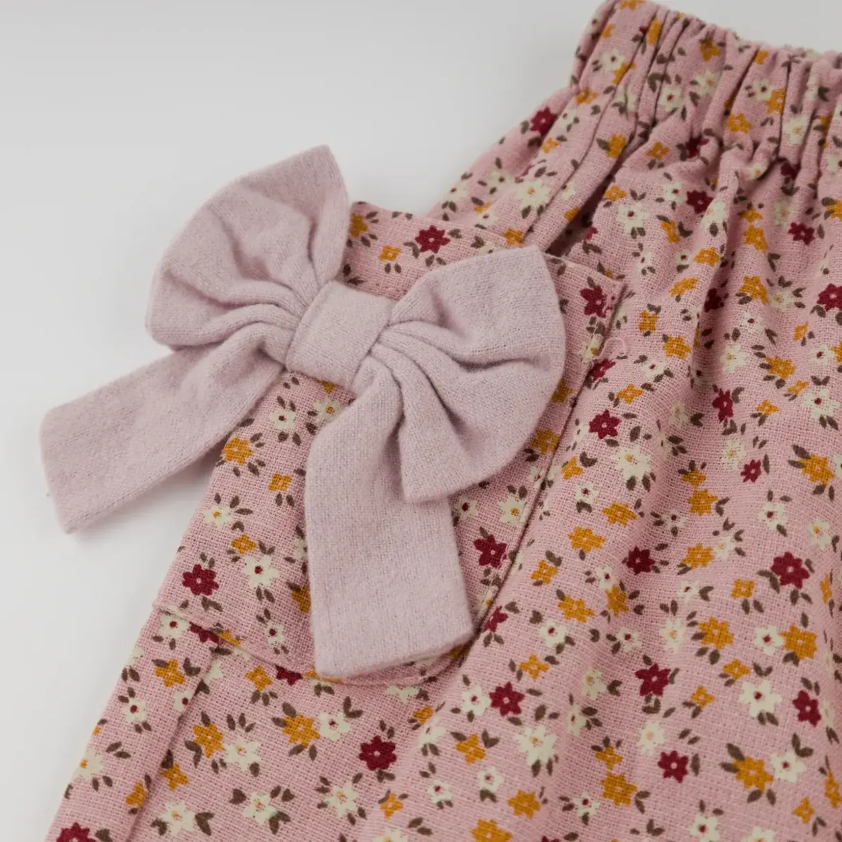 Oh Baby! Oh Baby Blush Daffodils Side Pocket Pant With Bows