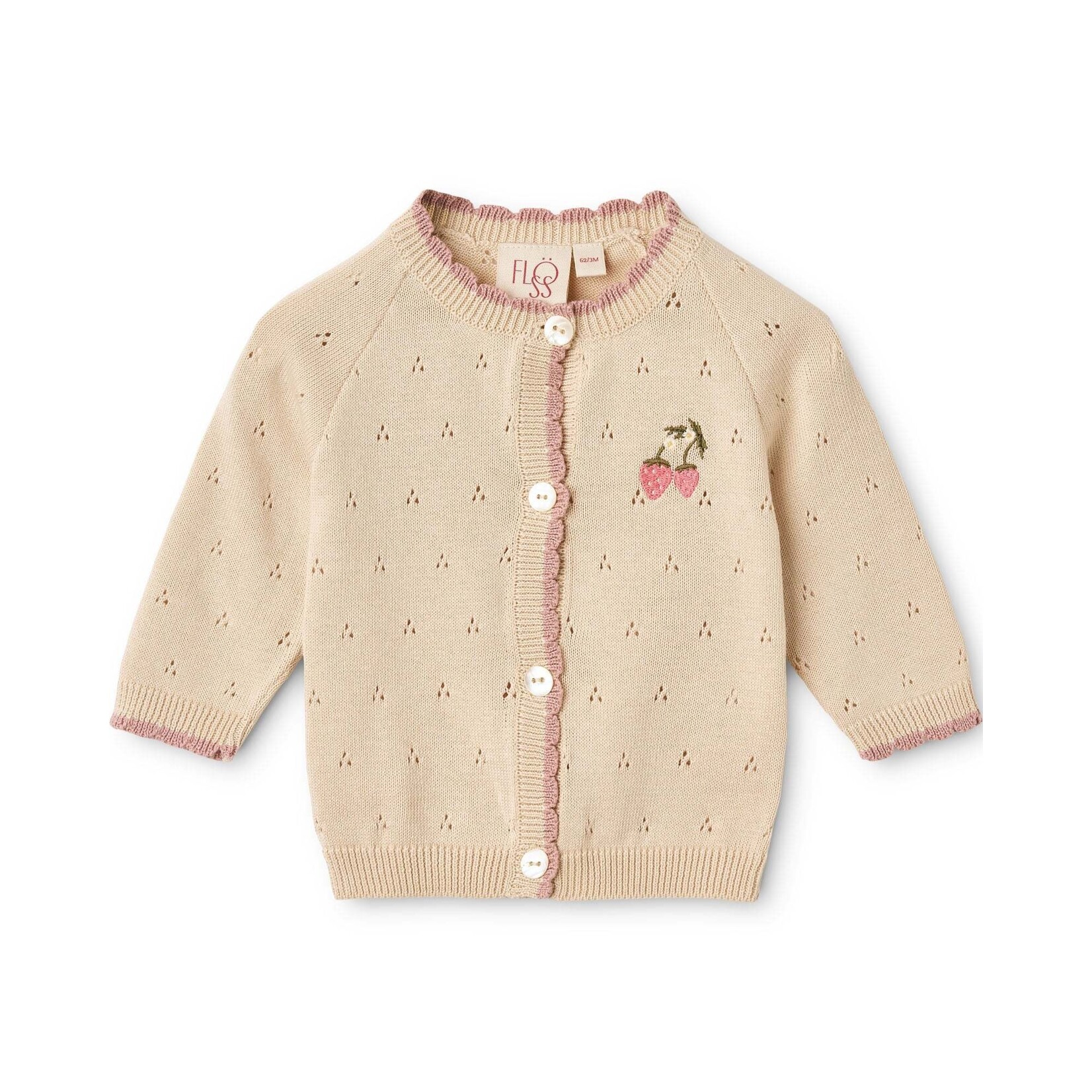 Floss Floss Soft White Audrey Cardigan And Pant Set