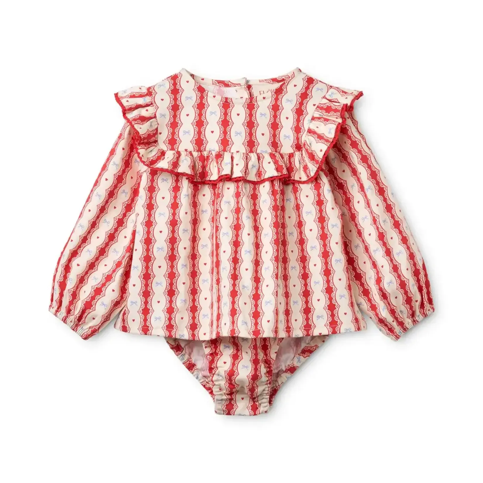 Floss Floss Lace Stripe Joy Romper