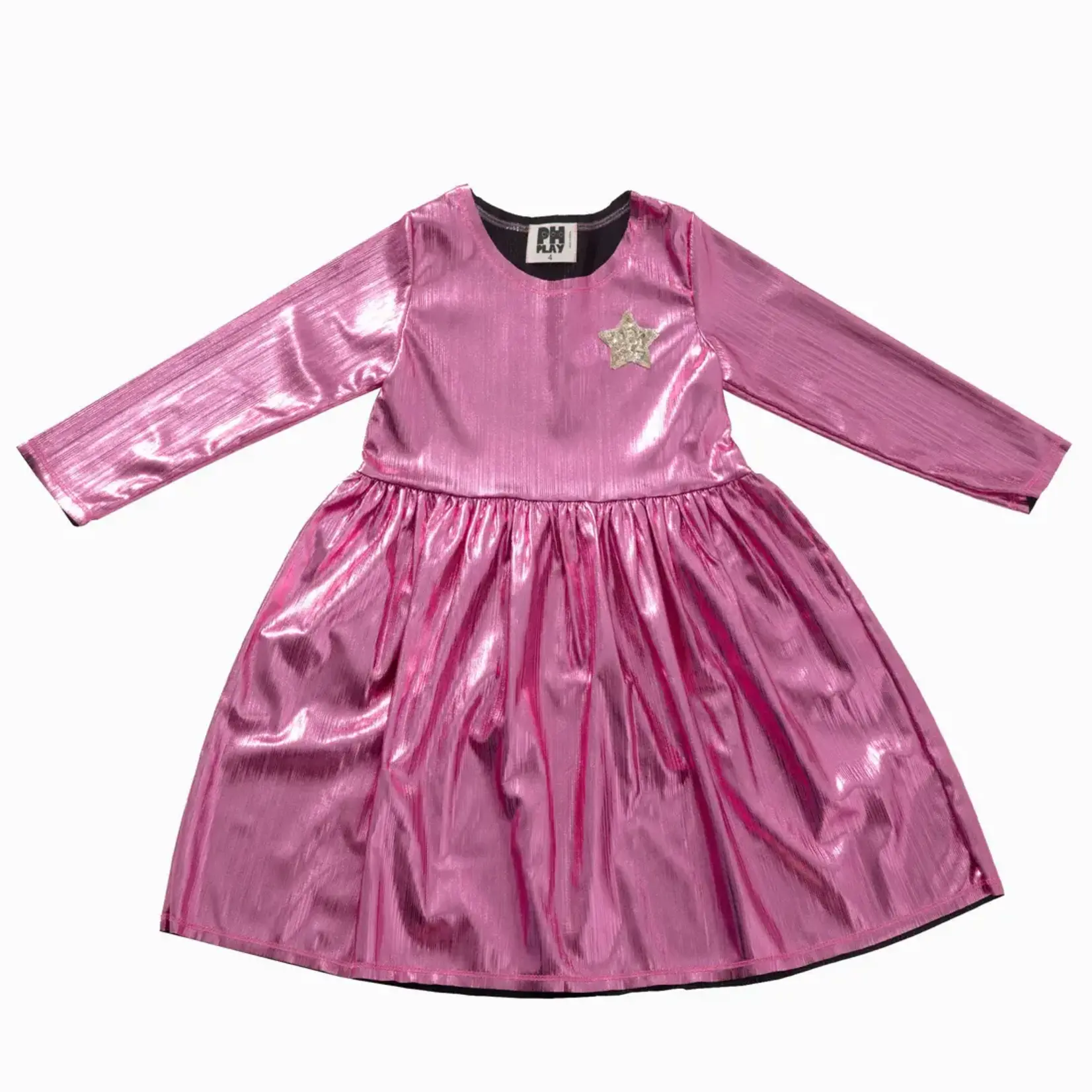 Petite Hailey Petite Hailey Pink Star Disco Dress