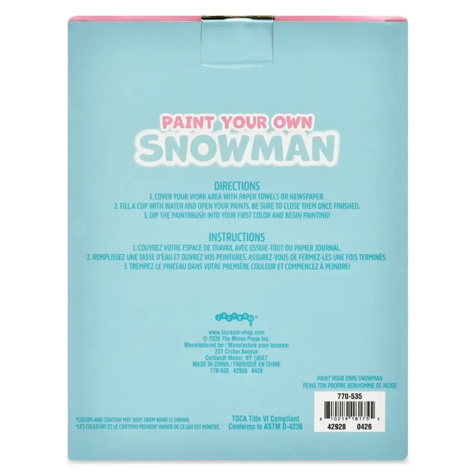 iscream Iscream Paint Your Own Snowman