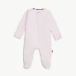Magnetic Me Love Lines Pink Pointelle Footie