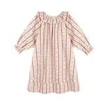 Rylee + Cru Rylee + Cru Antique Candy Cane Lane Girls Night Gown