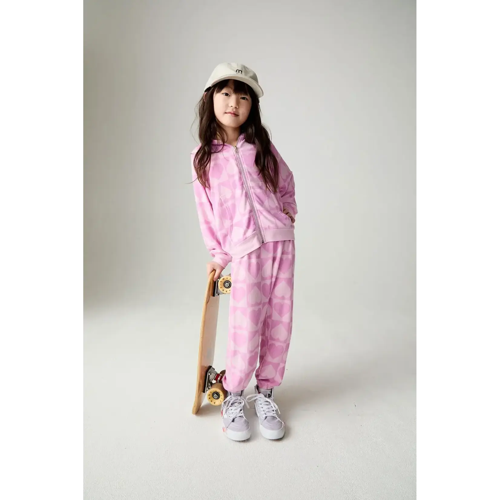 Chaser Chaser Blossom Straight To The Heart Cozy Knit Zip Up Hoodie
