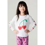 Chaser Chaser White Sweethearts Vintage Jersey L/S Shirttail Tee