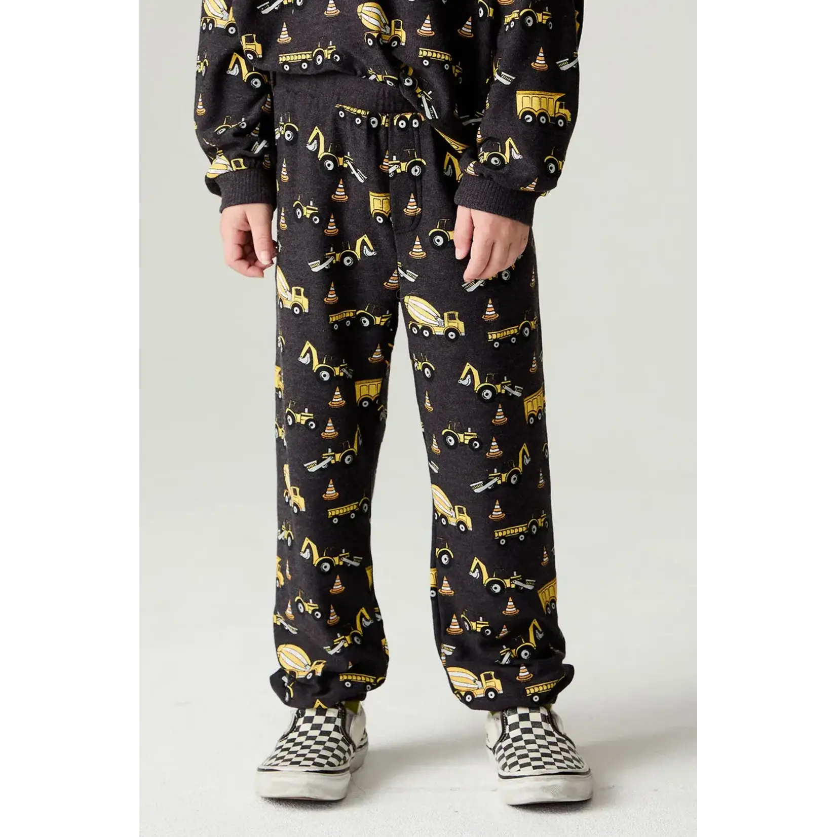Chaser Chaser Vintage Black Construction Crew Cozy Knit No Side Seam Pant