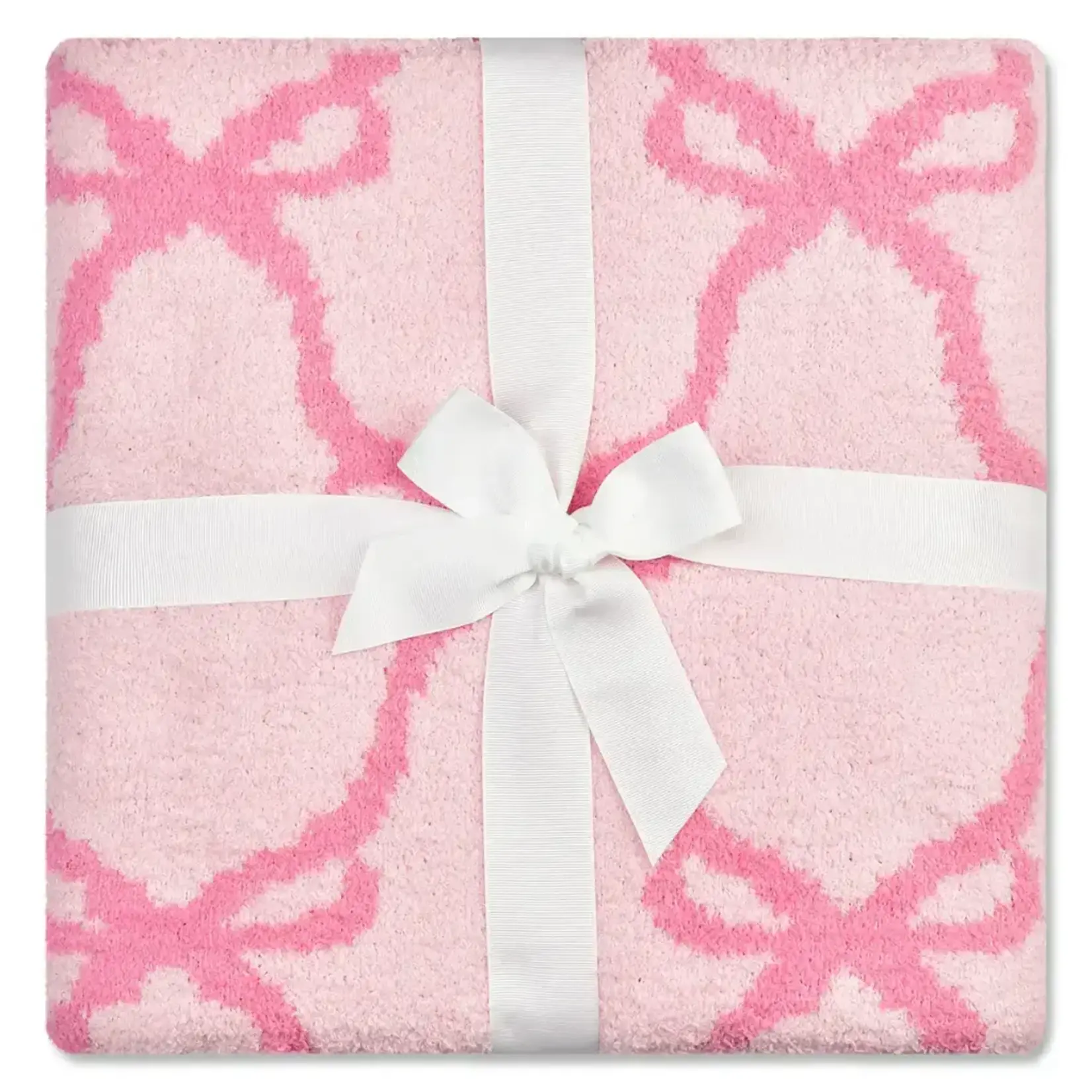 iscream Iscream Sweet Trellis Bows Cozy Knit Blanket