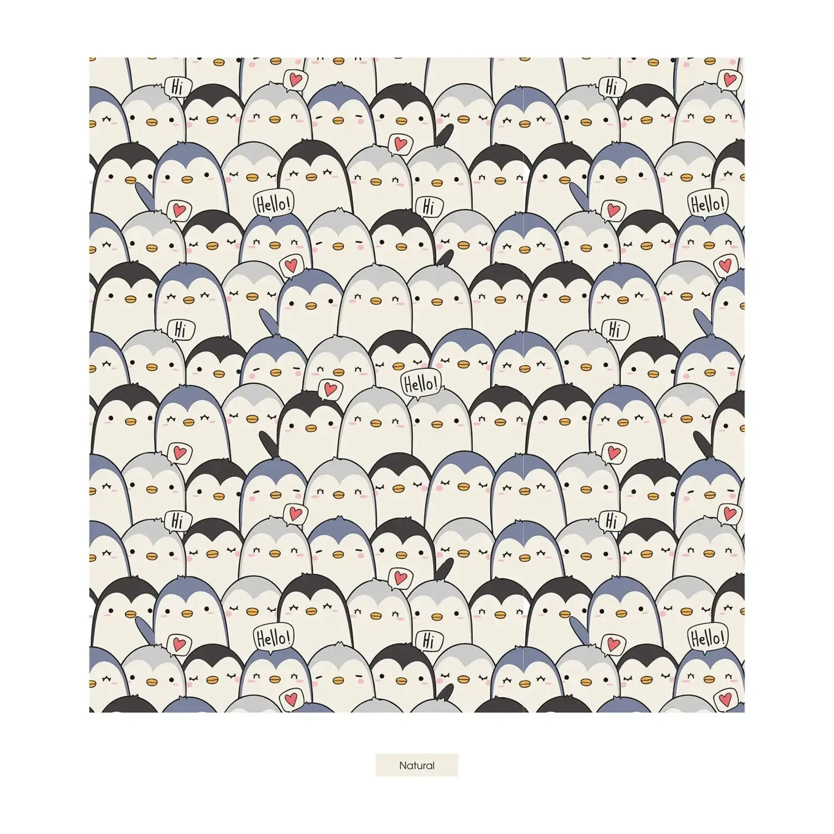 KicKee Pants Kickee Pants Moonlight Penguin Print Footie with 2 Way Zipper