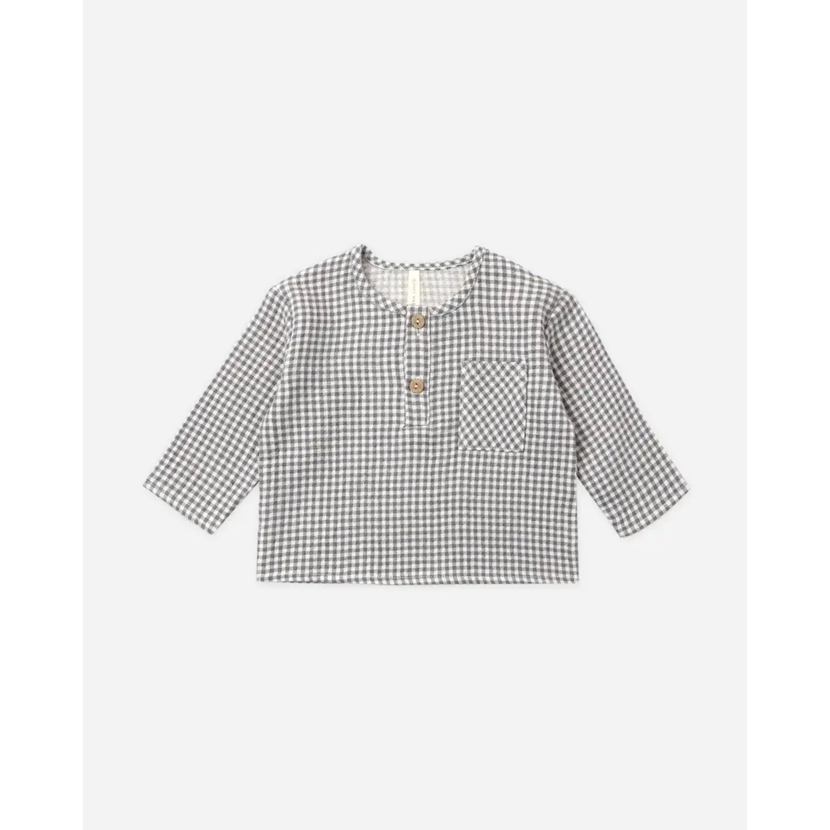 Quincy Mae Quincy Mae Midnight Rory Shirt And Midnight Overall Set