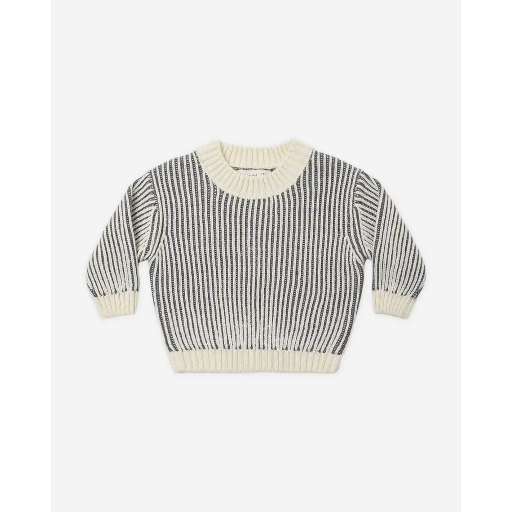 Quincy Mae Quincy Mae Midnight Stripe Relaxed Knit Sweater & Pant Set