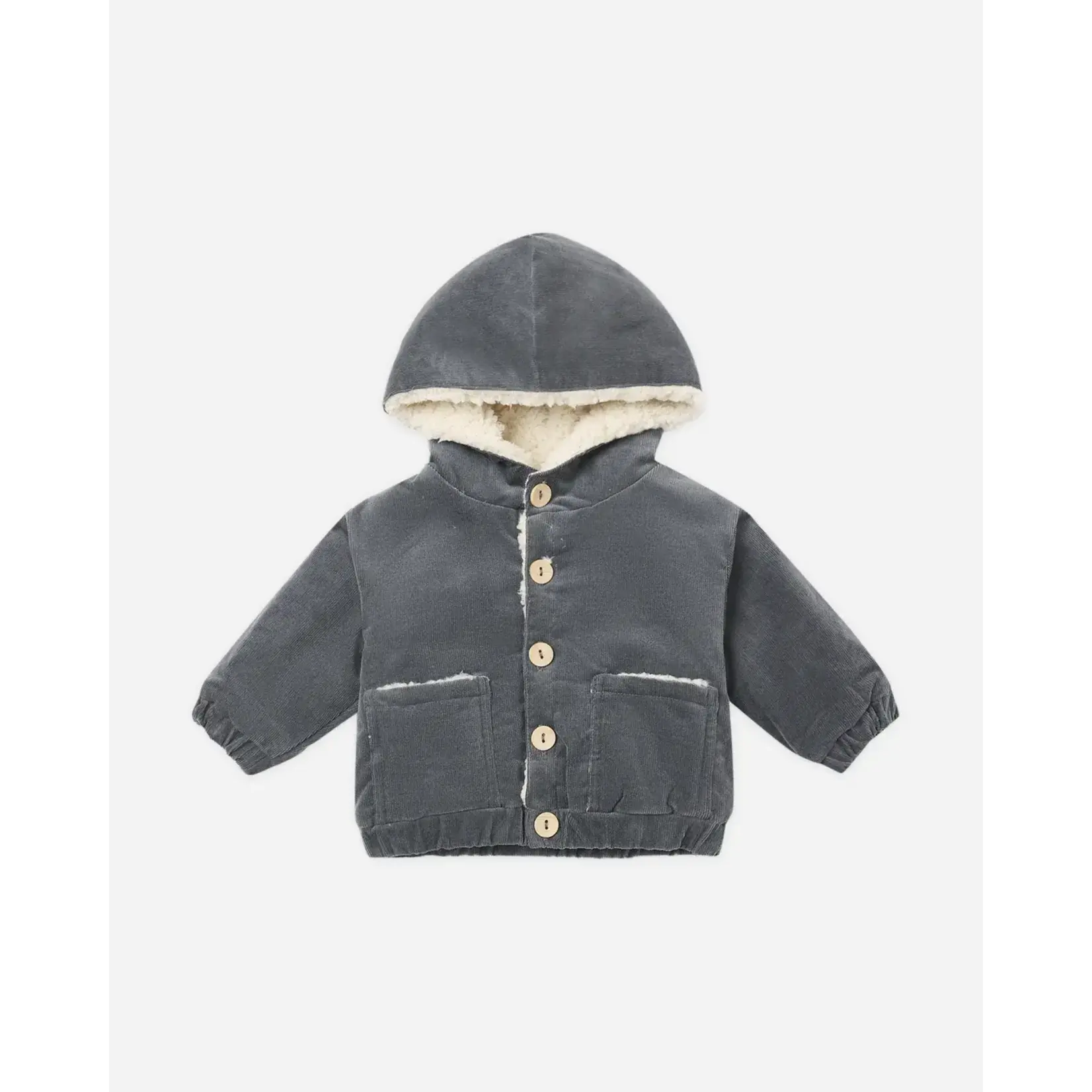 Quincy Mae Quincy Mae Midnight Corduroy Hooded Jacket