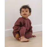 Quincy Mae Quincy Mae Black-Cherry Pocket Sweatshirt & Sweatpant Set