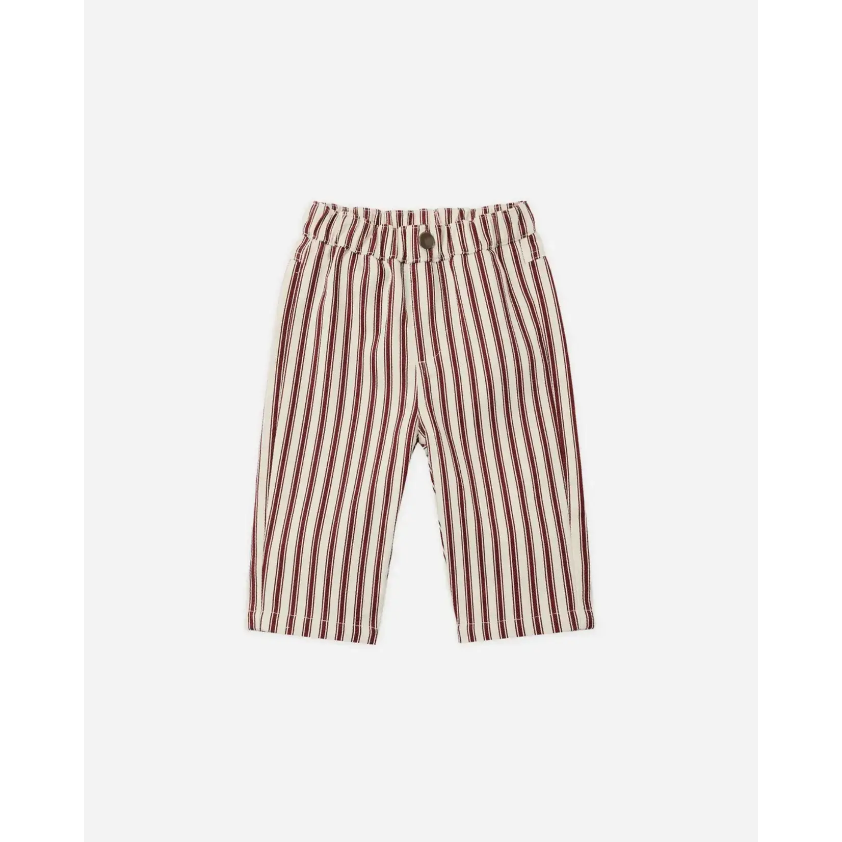 Quincy Mae Quincy Mae Black-Cherry Pinstripe Utility Jacket & Grayson Pant Set